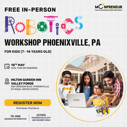 Free In-Person Robotics Workshop for Kids at Phoenixville, PA (7-14)