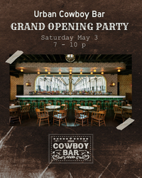 Urban Cowboy Party | May 3, 7:00 PM to 10:00 PM