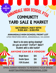 AHS PTSA Community Yard Sale & Market