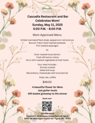 Mother's Day at Cascadia Restaurant and Bar