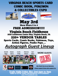 Virginia Beach Fieldhouse Sports Card, Pokemon, Comic Book and Collectibles Expo