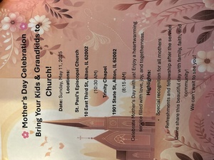 Mother's Day Celebrationi - Bring Your Kids & Grandkids to Church! - St Paul's Episcopal Church