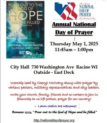 Annual National Day of Prayer - Thursday May 1