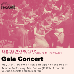 Center for Gifted Young Musicians Youth Chamber Orchestra Gala Concert