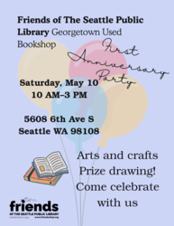 Friends of the Library Georgetown First Anniversary Party!