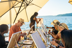 Paint & Sip Class at Hyatt Regency Lake Washington