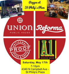 A1 Reggae Band Live at Union Public House (St. Philip’s Plaza) for U of A Graduation Festivities