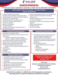 VALOR Clinic Foundation - VOLUNTEER MEETING