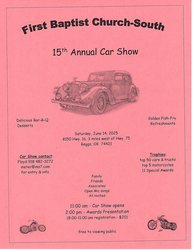 First Baptist Church-South 15th Annual Car Show