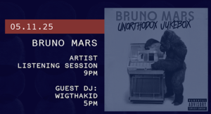 Artist Listening Session: Bruno Mars⁠