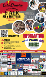 Free Job and Safety Fair on Saturday, May 17 from 12 pm -3 pm at Forest Hill Community High School