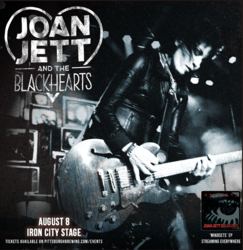 Joan Jett Performs Live at Pittsburgh Brewing Company’s Iron City Stage