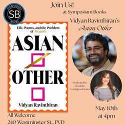Author Event! Vidyan Ravinthiran's "Asian/Other"
