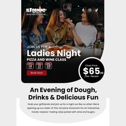 Ladies’ Night Pizza & Wine Class