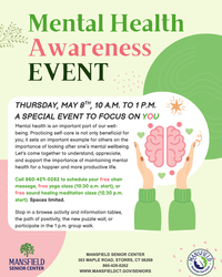 Mental Health Awareness Event for Seniors