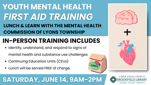 Youth Mental Health First Aid Training for Adults Lunch & Learn