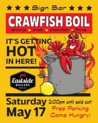 Crawfish Boil at Sign Bar