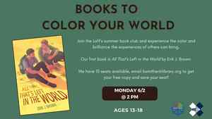 Books To Color Your World: Teen Book Club