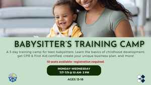 Babysitter Training Camp (Registration Required - 10 Seats Available)