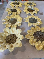 Stoneware Sunflowers for the Garden 7/26/25