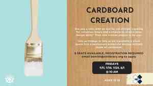 Cardboard Creation: Teen Design Project (Registration Required - 6 Seats Available)