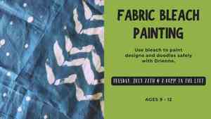 Tween Tuesday: Fabric Bleach Painting