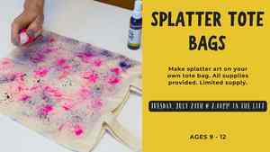 Tween Tuesdays: Splatter Tote Bag