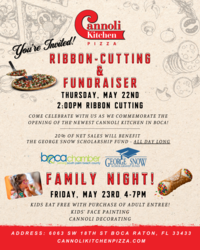 Save the Date: Cannoli Kitchen Pizza Boca Grand Opening Festivities (May 22-23)