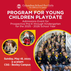 Columbus School for Girls PreK & Kindergarten Playdate