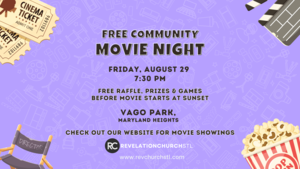 FREE Family Movie Nights in Vago Park - Aug 29 - 7:30pm
