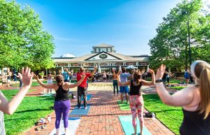 Yoga on the Square at Easton