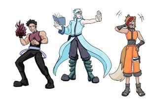 Anime Drawing 1: Heroes! Ages 8-14. July 7-11, 9-10:30am