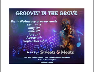 Groovin' in the Grove - Live Music Concert Series in Cincinnati, food by Sweets & Meats August 27