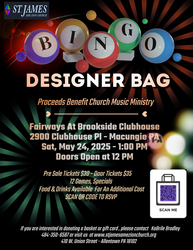 St James AME Zion Church Designer Bag Bingo
