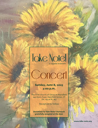 Take Note! A Cappella Ensemble Hosts Annual Donor Appreciation Concert