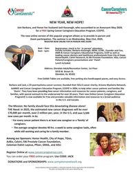 New Year, New Hope! FREE Spring Cancer Caregivers Education Program
