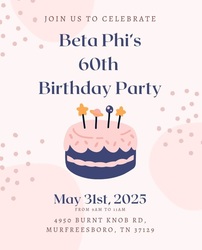 DBS Beta Phi Chapter 60th birthday party