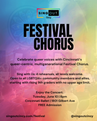 SingOUT Cincy Festival Chorus