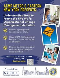 ACMP Metro & Eastern New York Panel Discussion on Organizational Change Management