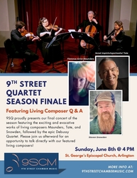 9th Street Quartet Presents Debussy, Tate, Maunders, and Snowden