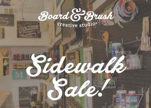 🤑 Studio Sidewalk Sale! Kids make a FREE coaster while supplies last 🤑