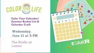 Color Your Calendar! Summer Bucket List & Calendar Craft