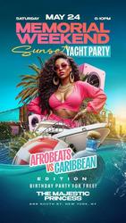 Memorial Weekend Sunset Yacht Party - Afrobeats Vs Caribbean
