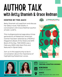 Author Talk and Book Signing with Palestinian-American Playwright and Author Betty Shamieh