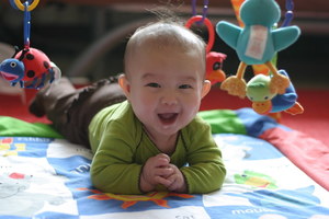 Tummy Time at the Riverside Public Library