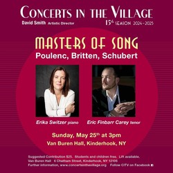 MASTERS OF SONG – CITV PRESENTS CAREY AND SWITZER IN BEETHOVEN, SCHUBERT AND BRITTEN