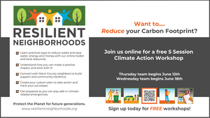 Summer Climate Action Workshop- Resilient Neighborhoods