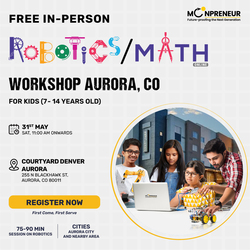 Free In-Person Robotics/Math Workshop for Kids at Aurora, CO  (7-14)
