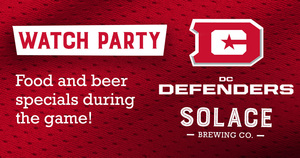 DC Defenders Watch Party at Solace Brewing Co. in Sterling