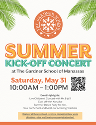 The Gardner School of Manassas Summer Kick-Off Concert